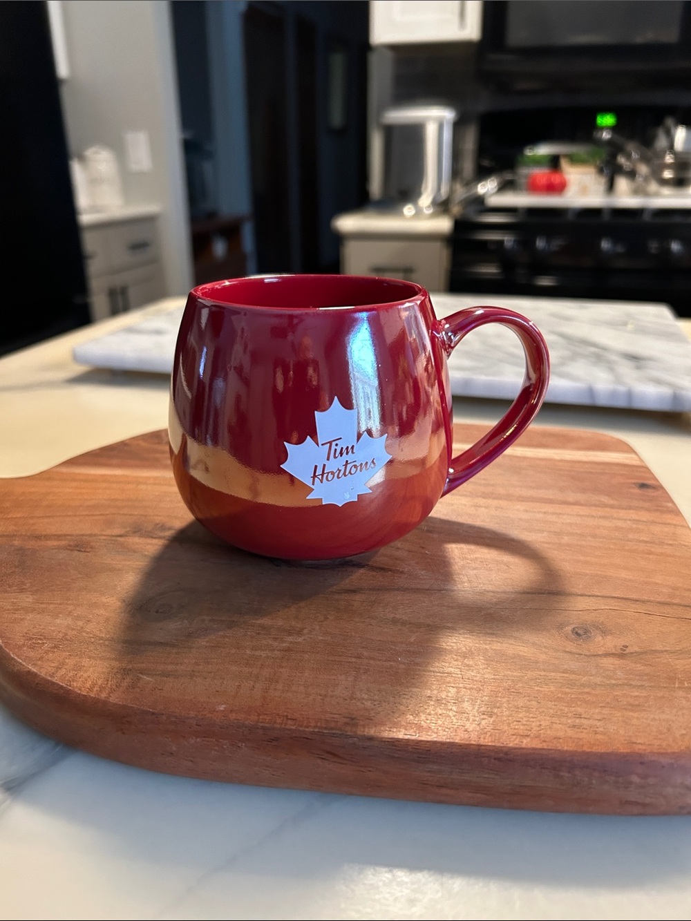 Tim Hortons 2020 Collectable Red Iridescent Ceramic Coffee Mug